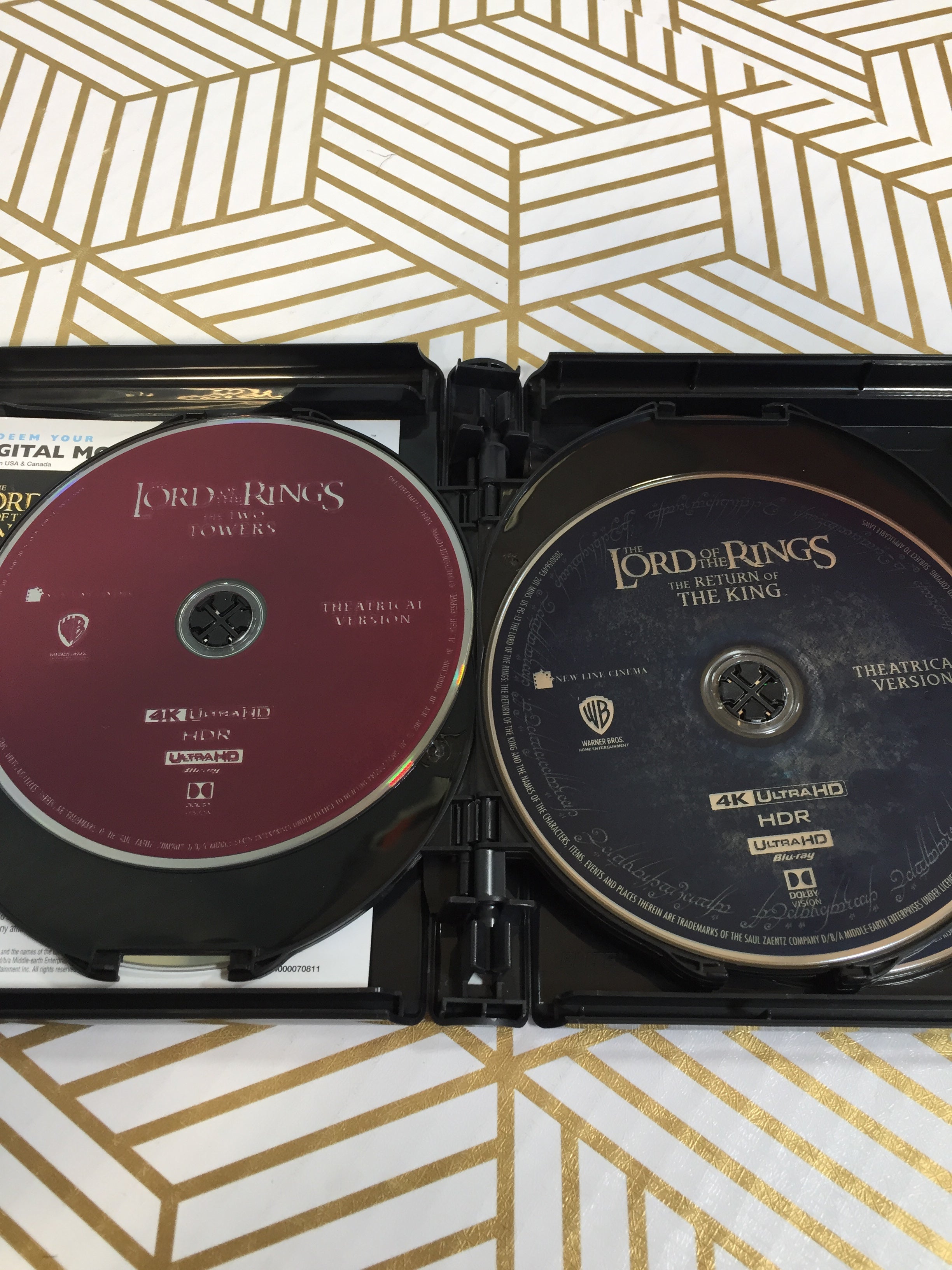 The Lord of the Rings: The Motion Picture Trilogy Extended & Theatrical 4K Ultra HD (7680419168494)